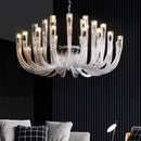 GobekUsa Glass Chandelier LED Hanging Light for Living Room Bedroom Dining Room - 2024 Collection.