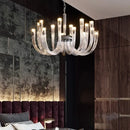 GobekUsa Glass Chandelier LED Hanging Light for Living Room Bedroom Dining Room - 2024 Collection.