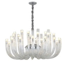 GobekUsa Glass Chandelier LED Hanging Light for Living Room Bedroom Dining Room - 2024 Collection.