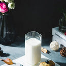 Modern transparent glass square measuring cup for kitchen and dining by Decorbites