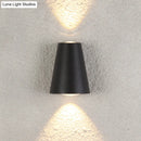 GobekUsa Modern Trapezoid LED Wall Sconce in Black - Metallic Garden Wall Light