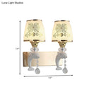 GobekUsa Modern Trapezoid Opal Glass Shade Wall Sconce - Gold Finish 1/2-Light Wall Mount Lamp Fixture