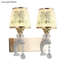 GobekUsa Modern Trapezoid Opal Glass Shade Wall Sconce - Gold Finish 1/2-Light Wall Mount Lamp Fixture
