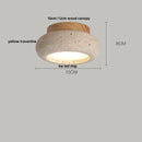 GobekUsa Glass Ball LED Ceiling Light White Yellow Travertine Plafondlampen
