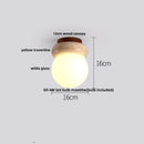 GobekUsa Glass Ball LED Ceiling Light White Yellow Travertine Plafondlampen