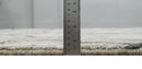 Modern Trellis Channel 6x8 Silver and Brown Natural Wool Hand Woven Rug | HL4