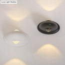 GobekUsa LED Bedroom Wall Sconce Lamp with Contemporary Triangle Aluminum Shade and Black/White Finish in White/Warm Lighting