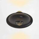 GobekUsa LED Bedroom Wall Sconce Lamp with Contemporary Triangle Aluminum Shade and Black/White Finish in White/Warm Lighting