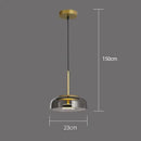 GobekUsa Glass Pendant Lights LED Modern Dining Room Nordic Restaurant Hanging Lamp