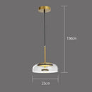 GobekUsa Glass Pendant Lights LED Modern Dining Room Nordic Restaurant Hanging Lamp