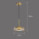 GobekUsa Glass Pendant Lights LED Modern Dining Room Nordic Restaurant Hanging Lamp