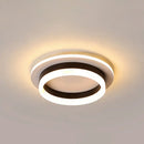 GobekUsa Compact Metal LED Flush Mount Ceiling Light with Acrylic Diffuser - Minimalist Design