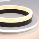GobekUsa Compact Metal LED Flush Mount Ceiling Light with Acrylic Diffuser - Minimalist Design