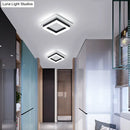 GobekUsa Compact Metal LED Flush Mount Ceiling Light with Acrylic Diffuser - Minimalist Design