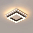 GobekUsa Compact Metal LED Flush Mount Ceiling Light with Acrylic Diffuser - Minimalist Design