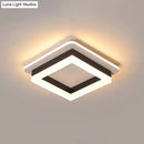 GobekUsa Compact Metal LED Flush Mount Ceiling Light with Acrylic Diffuser - Minimalist Design