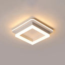 GobekUsa Compact Metal LED Flush Mount Ceiling Light with Acrylic Diffuser - Minimalist Design