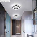 GobekUsa Compact Metal LED Flush Mount Ceiling Light with Acrylic Diffuser - Minimalist Design