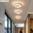 GobekUsa Compact Metal LED Flush Mount Ceiling Light with Acrylic Diffuser - Minimalist Design
