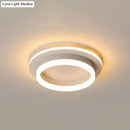 GobekUsa Compact Metal LED Flush Mount Ceiling Light with Acrylic Diffuser - Minimalist Design