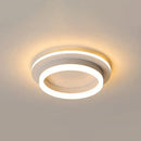 GobekUsa Compact Metal LED Flush Mount Ceiling Light with Acrylic Diffuser - Minimalist Design