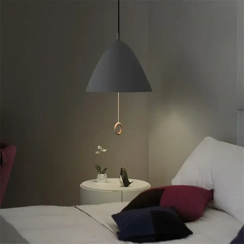 GobekUsa Designer Pendant Light for Dining Room & Bedroom, Pull Switch E27 Fixture, photo 4 of 10