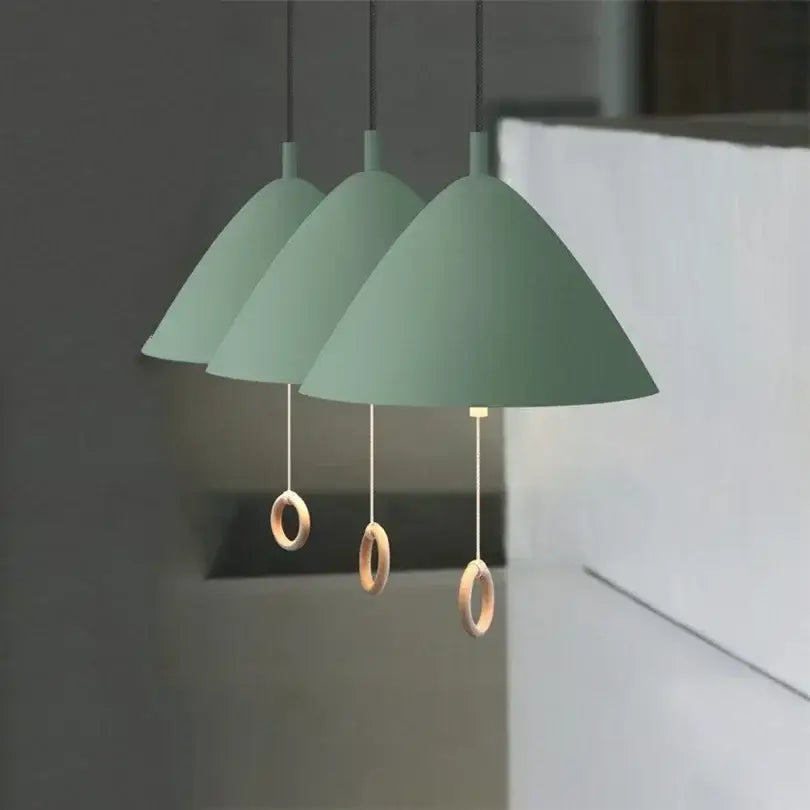 GobekUsa Designer Pendant Light for Dining Room & Bedroom, Pull Switch E27 Fixture, photo 3 of 10