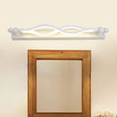 GobekUsa Modern Twist Acrylic 1-Light LED Vanity Sconce - Warm/White/Natural Light, 20.5"/24" Wide
