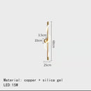 GobekUsa Dimming Wall Lights in Gold, Black, or Copper for Living Room and Bedroom