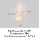 GobekUsa LED Wall Lamps Modern Minimalist Bedroom Living Room Lighting Black White