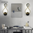 GobekUsa LED Wall Lamps Modern Minimalist Bedroom Living Room Lighting Black White