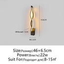 GobekUsa LED Wall Lamps Modern Minimalist Bedroom Living Room Lighting Black White