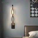 GobekUsa LED Wall Lamps Modern Minimalist Bedroom Living Room Lighting Black White