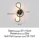 GobekUsa LED Wall Lamps Modern Minimalist Bedroom Living Room Lighting Black White