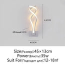 GobekUsa LED Wall Lamps Modern Minimalist Bedroom Living Room Lighting Black White