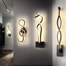 GobekUsa LED Wall Lamps Modern Minimalist Bedroom Living Room Lighting Black White