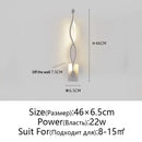 GobekUsa LED Wall Lamps Modern Minimalist Bedroom Living Room Lighting Black White