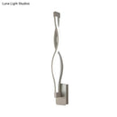 GobekUsa Acrylic LED Wall Sconce: Intertwined Design, 1 Light, Black/White, Warm/White Lighting