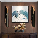 GobekUsa Contemporary Black/White Rolling Sconce Light Fixture - Up/Down Wall Sconce with 2 Lights