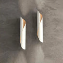 GobekUsa Contemporary Black/White Rolling Sconce Light Fixture - Up/Down Wall Sconce with 2 Lights