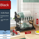 GobekUsa Kitchen Dish Drainer Rack with Chopstick Cage - Space Saver Counter Organizer