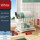 GobekUsa Kitchen Dish Drainer Rack with Chopstick Cage - Space Saver Counter Organizer