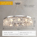 GobekUsa Crystal Chandelier: Modern Nordic LED Living Room Lamp
