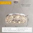 GobekUsa Crystal Chandelier: Modern Nordic LED Living Room Lamp