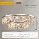 GobekUsa Crystal Chandelier: Modern Nordic LED Living Room Lamp