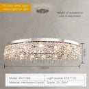 GobekUsa Crystal Chandelier: Modern Nordic LED Living Room Lamp