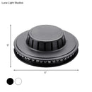 GobekUsa Modern UFO Karaoke Bar Wall Light with Flashing RGB LED in Black/White