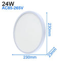 Modern ultra thin white led ceiling light for living room by Decorbites