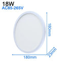 Modern ultra thin white led ceiling light for living room by Decorbites