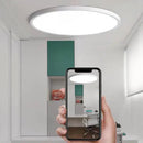 Modern ultra thin white led ceiling light for living room by Decorbites